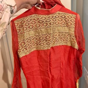 Brand new desi coral outfit